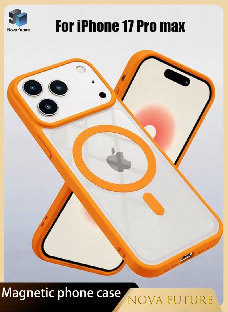 Nova future iPhone 17 Pro Max Case Magsafe Strong Magnet Upgraded Shutter Button Delay Yellowing 17 Pro Max Case Military-Grade Protection Wear-resistant iPhone 17 Pro Max Cover Compatible with Magsafe Accessory - Image 1